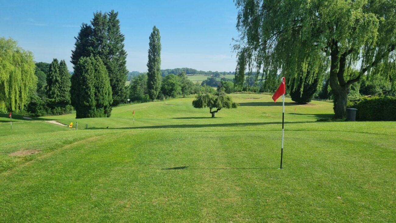 The pitch and putt golf course at Bank Farm holiday park