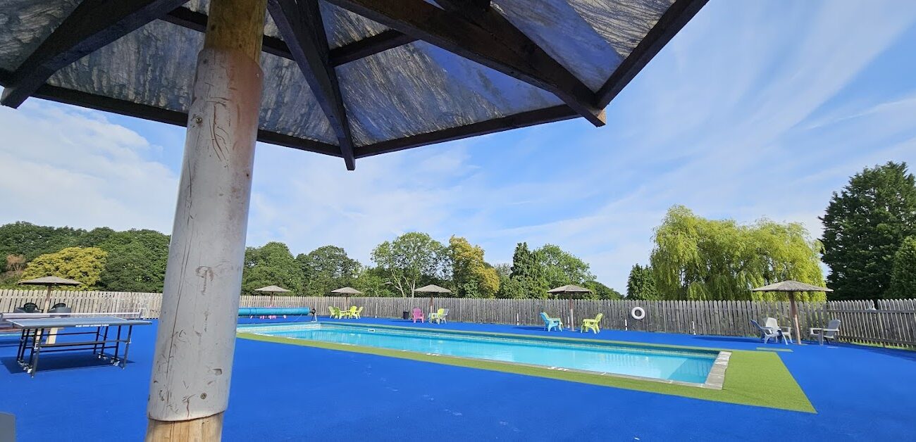 Bank farm swimming pool