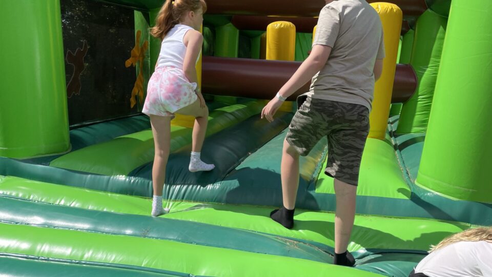 One of the Habberley Trail's bouncy castles