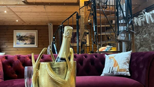 Inside the spa lodge at Bank Farm